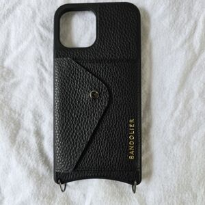 *New* Bandolier Hailey iPhone 13 Pro Max Phone Wallet Black, case only.